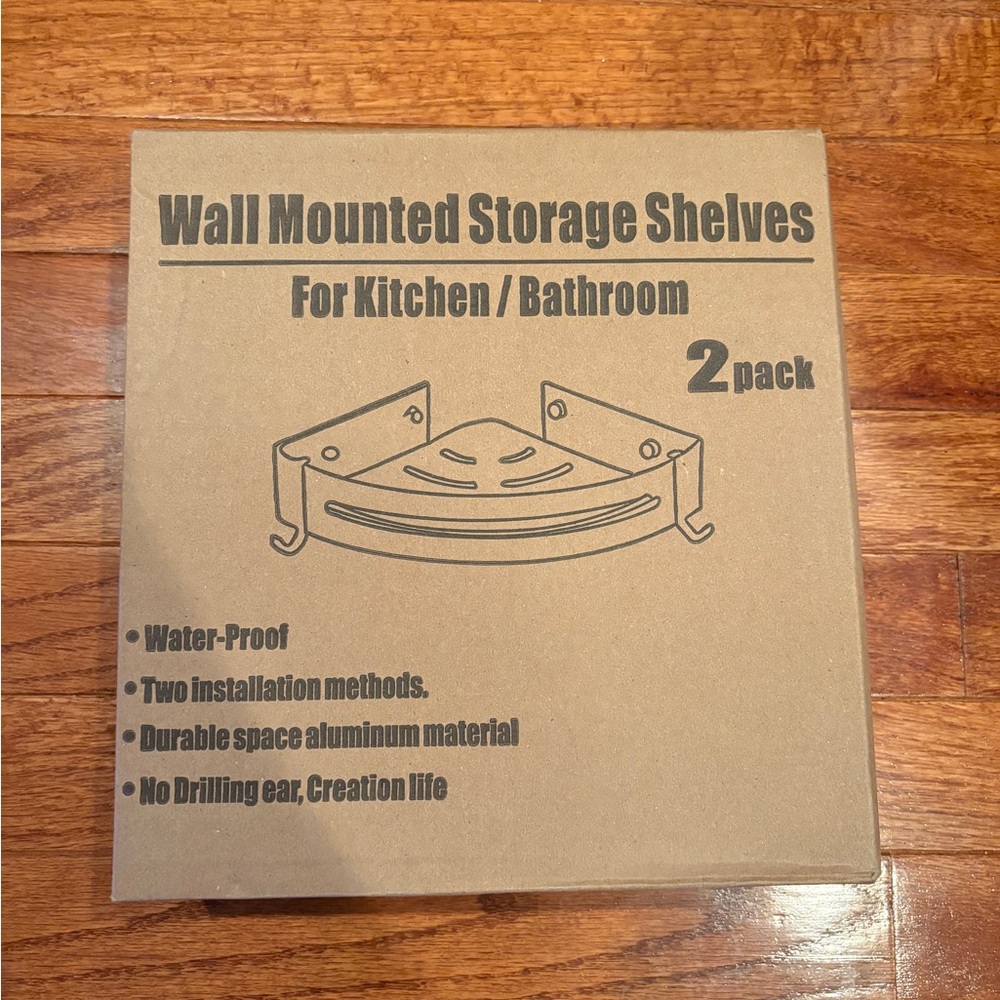 Wall Mounted Storage Shelves 2-Pack